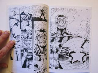 Marvel Captain America (1996) Ashcan 1 Rob Liefeld Cover & Art RARE Sketchbook 3