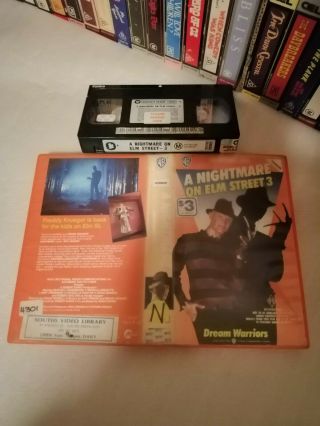 A Nightmare On Elm Street 3 (1987) - Rare Australian Warner 1st Vhs Issue Horror
