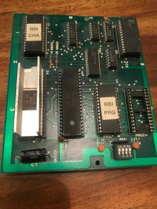 Nintendo Vs.  RBI BASEBALL R.  B.  I.  PCB board chip RARE 2
