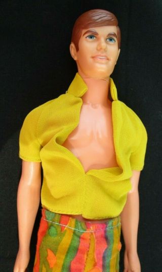 EXC,  Vintage Mod Ken Doll 1970 Bend able Legs in ORG Outfit,  Fashion Booklet 2