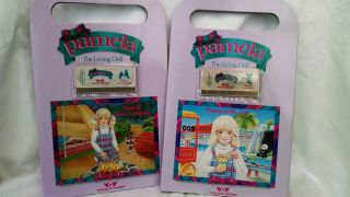 Vintage set of 5 Pamela Worlds of Wonder Living Doll voice cards & sticker book 2