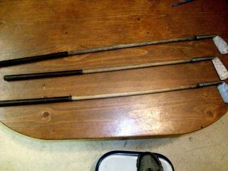 Antique Wood Handled Thistle Golf Clubs Home Decor Wall Hangers
