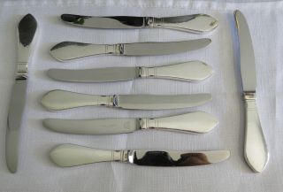 Georg Jensen Continental Sterling Hollow Handle Fruit Knife 6 - 5/8 Inch X 8