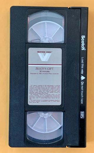 Ziggys Gift By Tom Wilson Christmas Vhs 1984 30 Minutes Rare