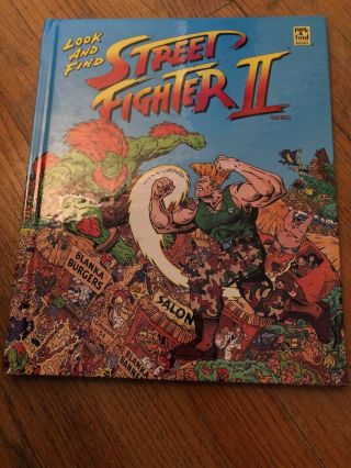 Look And Find Street Fighter Ii 1994 Hardcover Capcom Publications Rare Oop