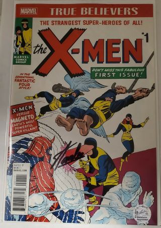 Marvel True Believers X - Men 1 Signed By Stan Lee With Rare Comic Only 1 Key