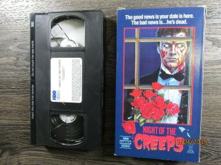 Night Of The Creeps Vhs Rare Horror Movie Classic