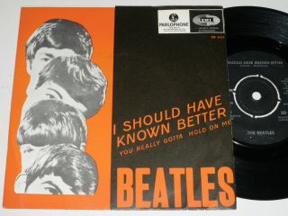 Very Rare The Beatles Single 45 I Should Have Known Parlophone Sweden Exc/vg,