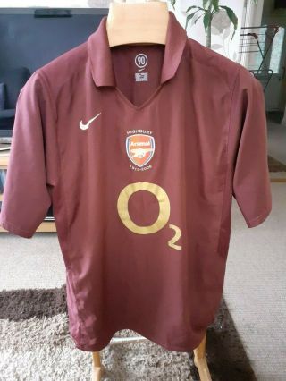 Rare Old Arsenal 2005 Football Shirt Size Large