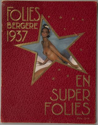 Rare Folies Bergere Program 1937 Josephine Baker Showgirls Paris En Folies