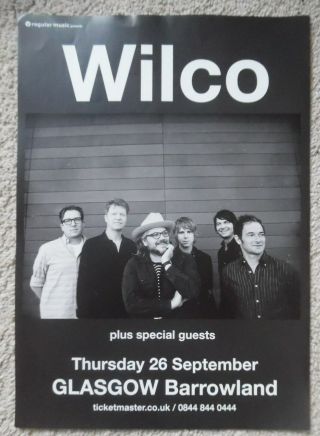 Wilco - Rare 2019 Live Music Show Memorabilia Concert Gig Tour Poster
