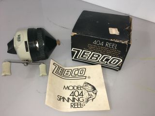 Zebco 404 Fishing Reel With Box And Booklet