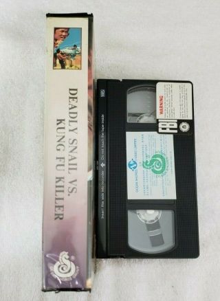 Deadly Snail VS Kung Fu Killers Ocean Shores VHS Kung Fu Rare 3