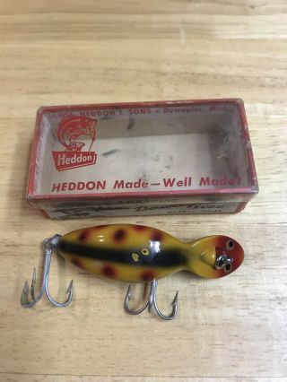 Vintage Heddon Tadpolly Spook 9000 - So Lure With Box