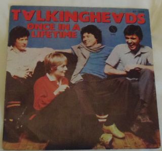 Talking Heads - Once In A Lifetime - Rare Spanish 7 " Picture Sleeve