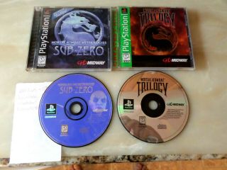 Mortal Kombat Trilogy,  Mortal Kombat Sub Zero (sony Playstation) Games Ps1 Rare