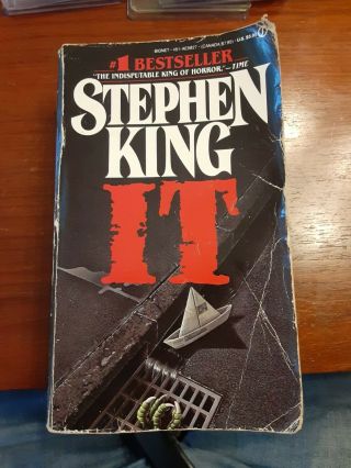 It By Stephen King 1987 1st Printing Signet Paperback Pb Vintage Horror Rare
