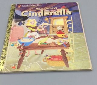 A Little Golden Book Classic Walt Disney’s Cinderella 1950 First Edition Rare