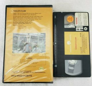 Eagle ' s Claw Ocean Shores / Omni VHS Kung Fu Rare 2
