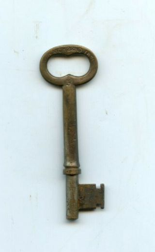 Antique Bronze And Iron Skeleton Key Patented March 22nd,  1871,  5
