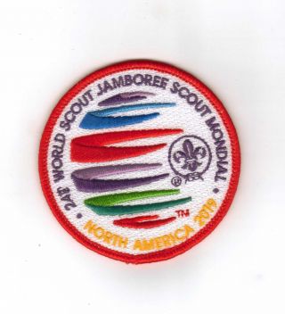 2019 Boy Scouts World Jamboree Scout Red Patch Official Rare