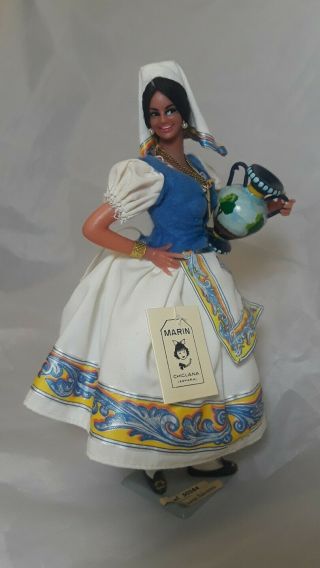 Vintage Souvenir Marin Chiclana Doll Made In Spain 9 " Tall
