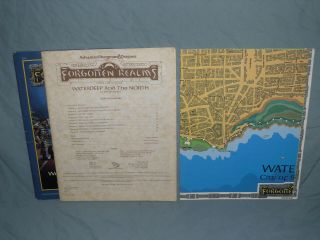 Forgotten Realms 1st Ed - FR1 WATERDEEP AND THE NORTH (RARE with MAP and VG, ) 2