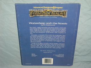 Forgotten Realms 1st Ed - FR1 WATERDEEP AND THE NORTH (RARE with MAP and VG, ) 3