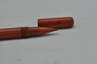 Lovely Rare Vintage Red Hard Rubber The " Red Dwarf " No2 Stylograph Pen J Kearney