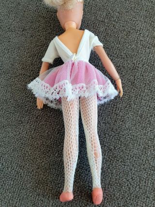 Vintage Pedigree Sindy Doll 1980 - Blonde Active Ballerina Pink Ballet Tutu 3
