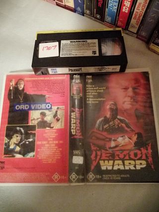 Demon Warp (1988) - Mega Rare Worldwide - Australian Cbs/fox Video - Obscure Vhs