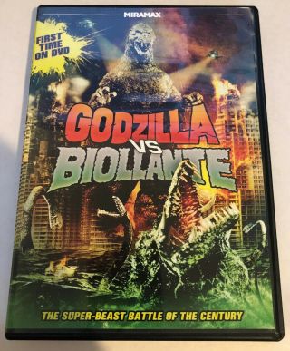 Godzilla Vs.  Biollante (dvd,  2012) Rare Oop Authentic Miramax Region 1 Like