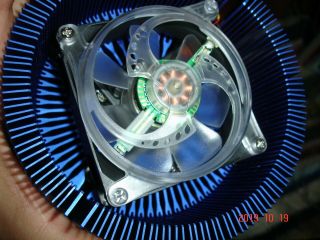 CPU cooler:Thermaltake BlueOrb FX modded Displays temperature and Logo,  very rare 3