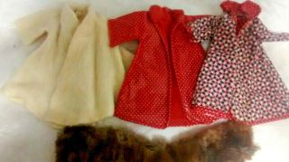 Vintage Ideal Little Miss Revlon Doll Clothes Fur Stole 1950