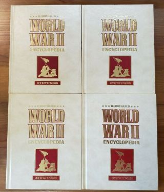EXTREMELY RARE TRUE Complete 28 VOLUME SET Illustrated WORLD WAR II Encyclopedia 2