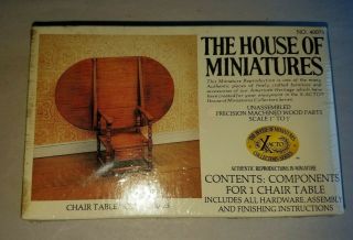 Handsome House Of Miniatures Dollhouse Miniature Chair Table Kit,