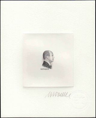 Monaco 3116 - 20 Prince Albert.  Common Issue.  Signed Artist Die Proof Rare Vf