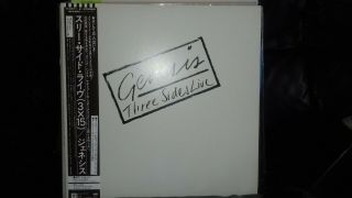 Genesis Three Sides Live Double Album Lp Vinyl Japan Obi Rare