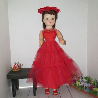 Vintage Formal Gown & Hat For Cissy Vgc No Doll