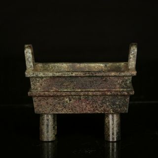 Rare Chinese Antique Ming Dynasty Bronze Censer Four Legged “琴書侶”m