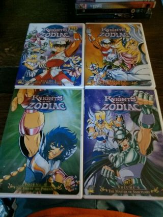 Knights Of The Zodiac - Vol.  1,  3,  4,  6 (dvd,  2004) Rare & Oop Anime