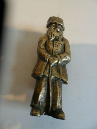 Fantastic Very Unusual Small Vintage Brass Old Man Door Knocker