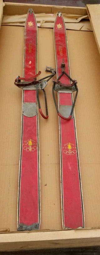 Rare Edelweiss Vintage Wood Ski 