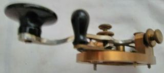 Antique Brass J.  H.  BUNNELL Co NY vintage Telegraph Key Morse Code 3