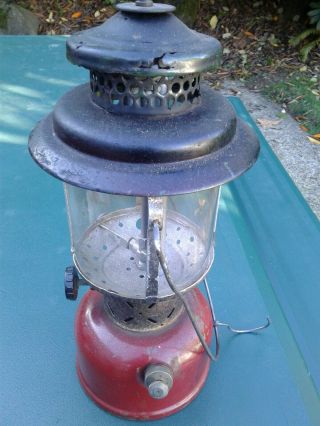 Vintage Coleman 228 ? Lantern Double Mantle " Sunshine Of The Night "