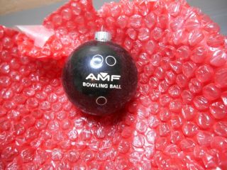 Vintage Rare Amf Plastic Bowling Ball Christmas Ornament Coin Bank