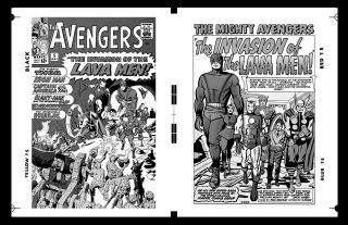 Jack Kirby Avengers 5 Cover And Pg 1 Rare Large Production Art