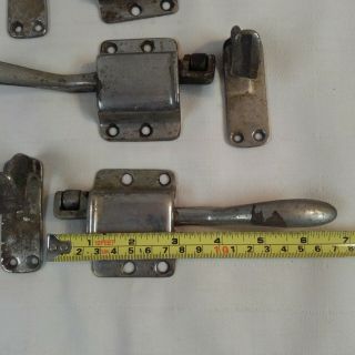 Antique Salvaged Hardware Ice Box Chest Latches Handles L.  H.  3105 Spring Loaded 2