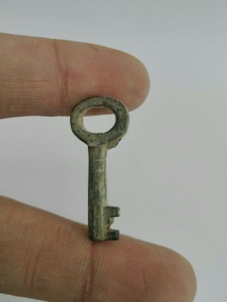 Ancient Roman Key Bronze Century Antique Lock Very Rare Circa 100 - 200 Ad Unique