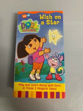 Dora The Explorer - Wish On A Star (vhs 2001) Vgc Children 